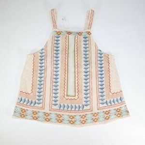 Luxe Apothetique Women Beige & Blue Sleeveless Blo